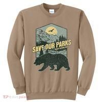 Save Our National Parks Resist Bear Anti Trump Alt Us Parks Gift Sweatshirt thumb 0