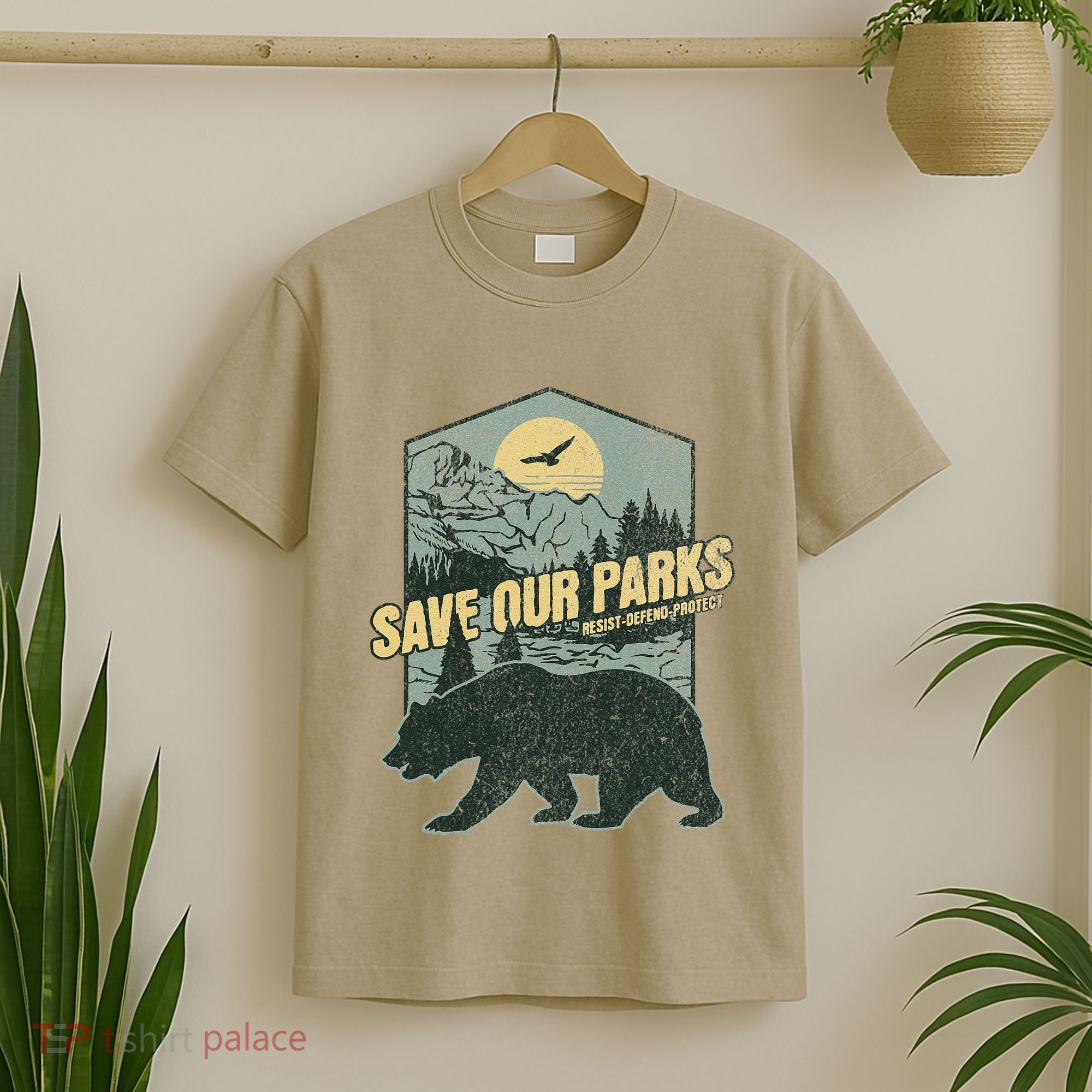 Save Our National Parks Resist Bear Anti Trump Alt Us Parks Gift T-Shirt
