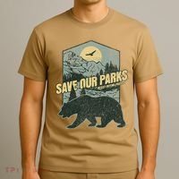 Save Our National Parks Resist Bear Anti Trump Alt Us Parks Gift T-Shirt thumb 3