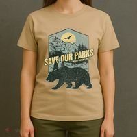 Save Our National Parks Resist Bear Anti Trump Alt Us Parks Gift T-Shirt thumb 4
