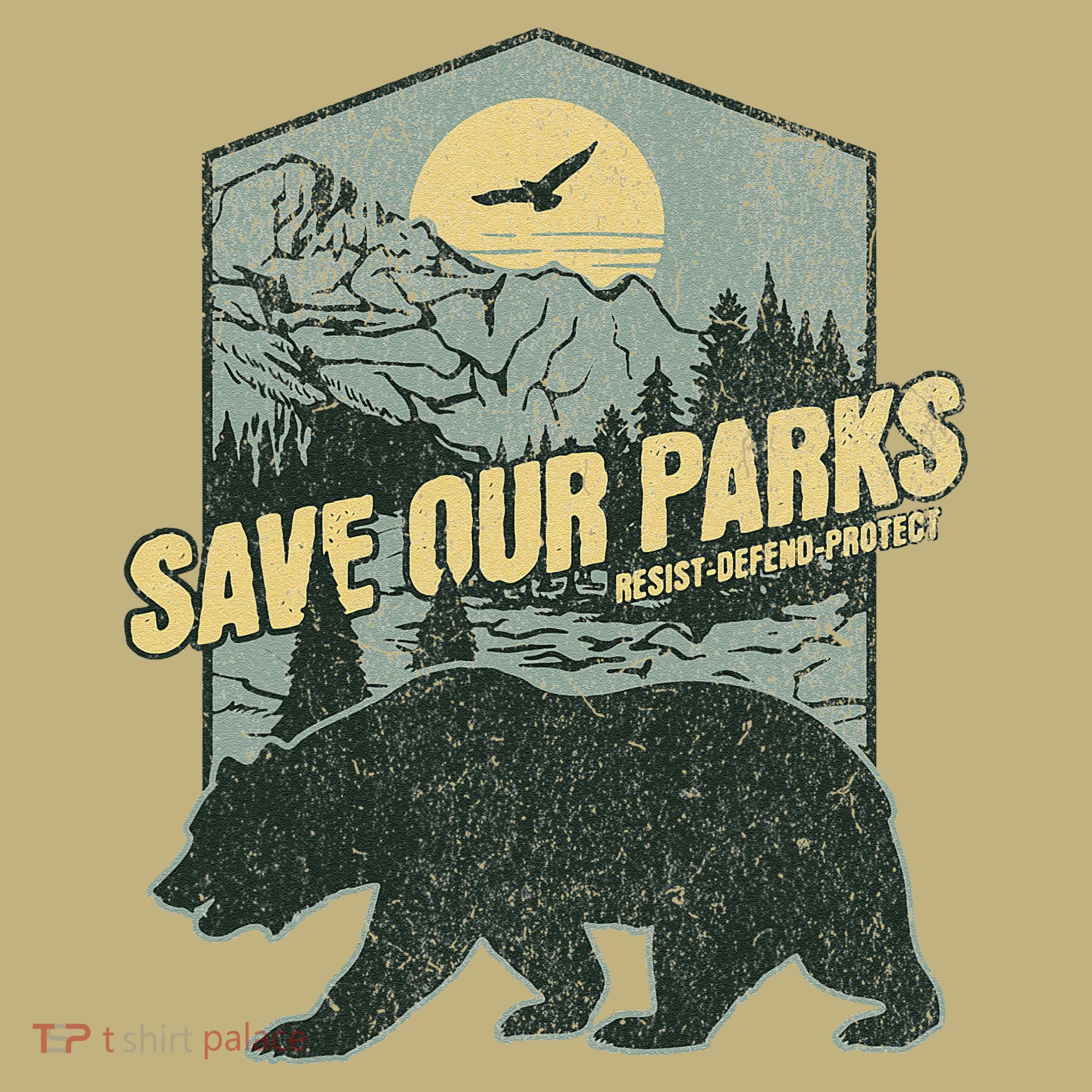 Save Our National Parks Resist Bear Anti Trump Alt Us Parks Gift Mousepad