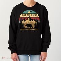 Save Our National Parks Parks Over Profits Bear Women's Sweatshirt thumb 0