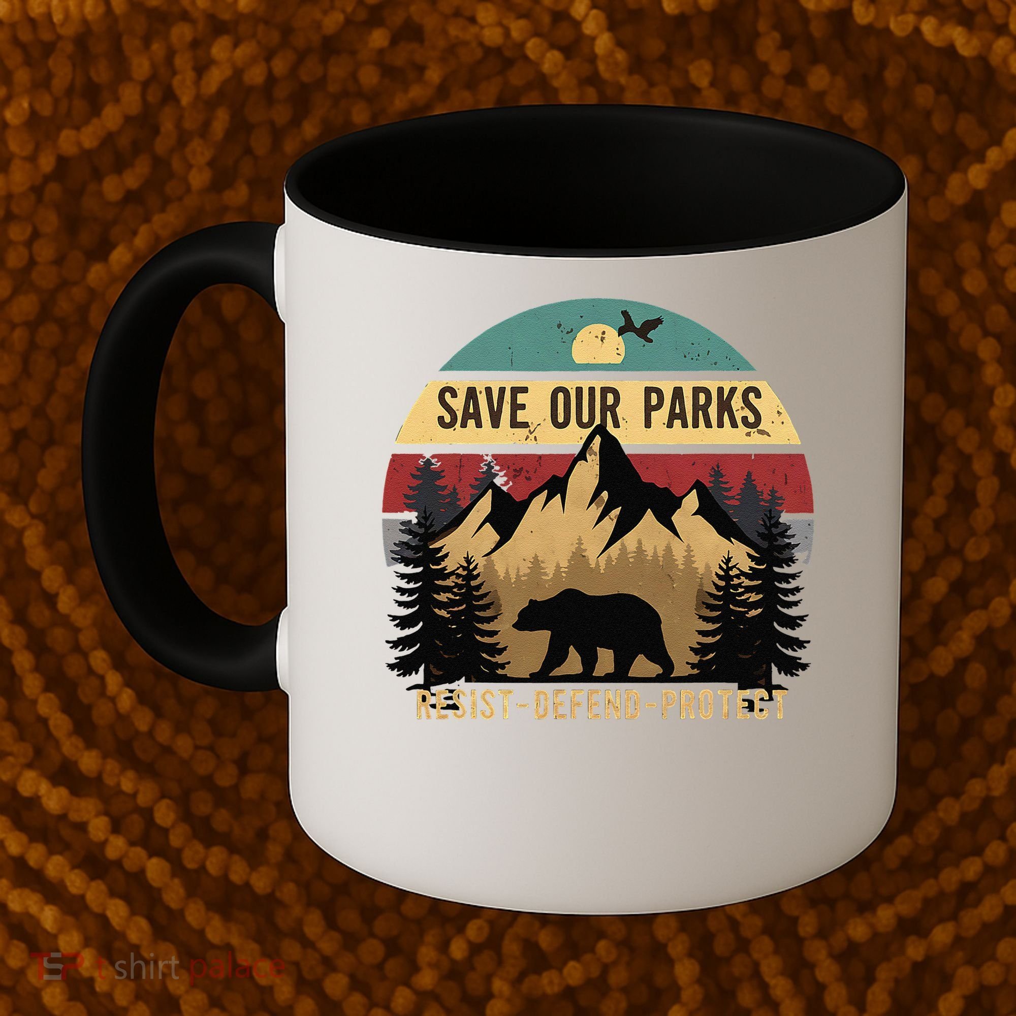 Save Our National Parks Parks Over Profits Bear Coffee Mug
