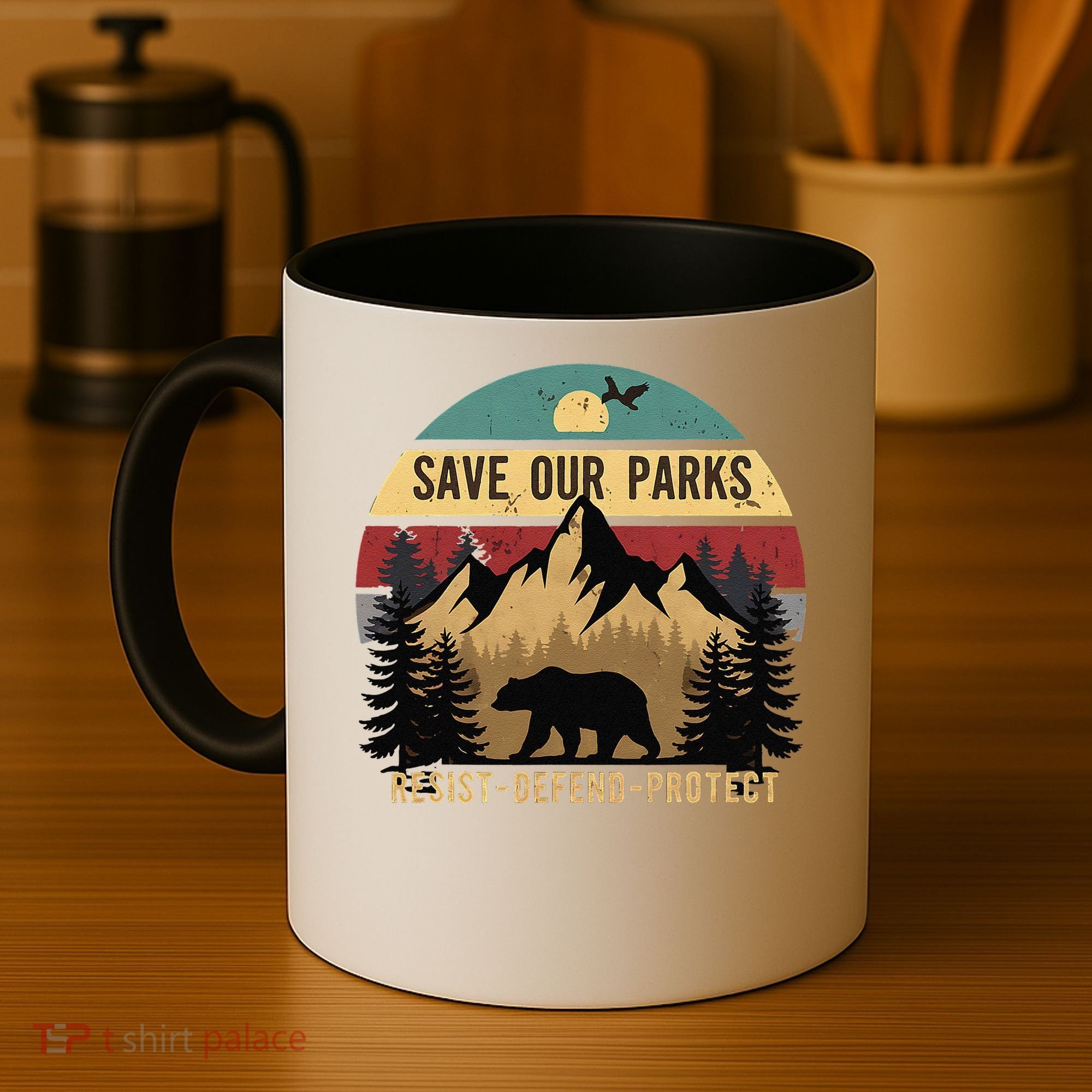Save Our National Parks Parks Over Profits Bear Coffee Mug