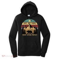 Save Our National Parks Parks Over Profits Bear Women's Hoodie thumb 0