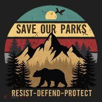 Save Our National Parks Parks Over Profits Bear Hat thumb 2