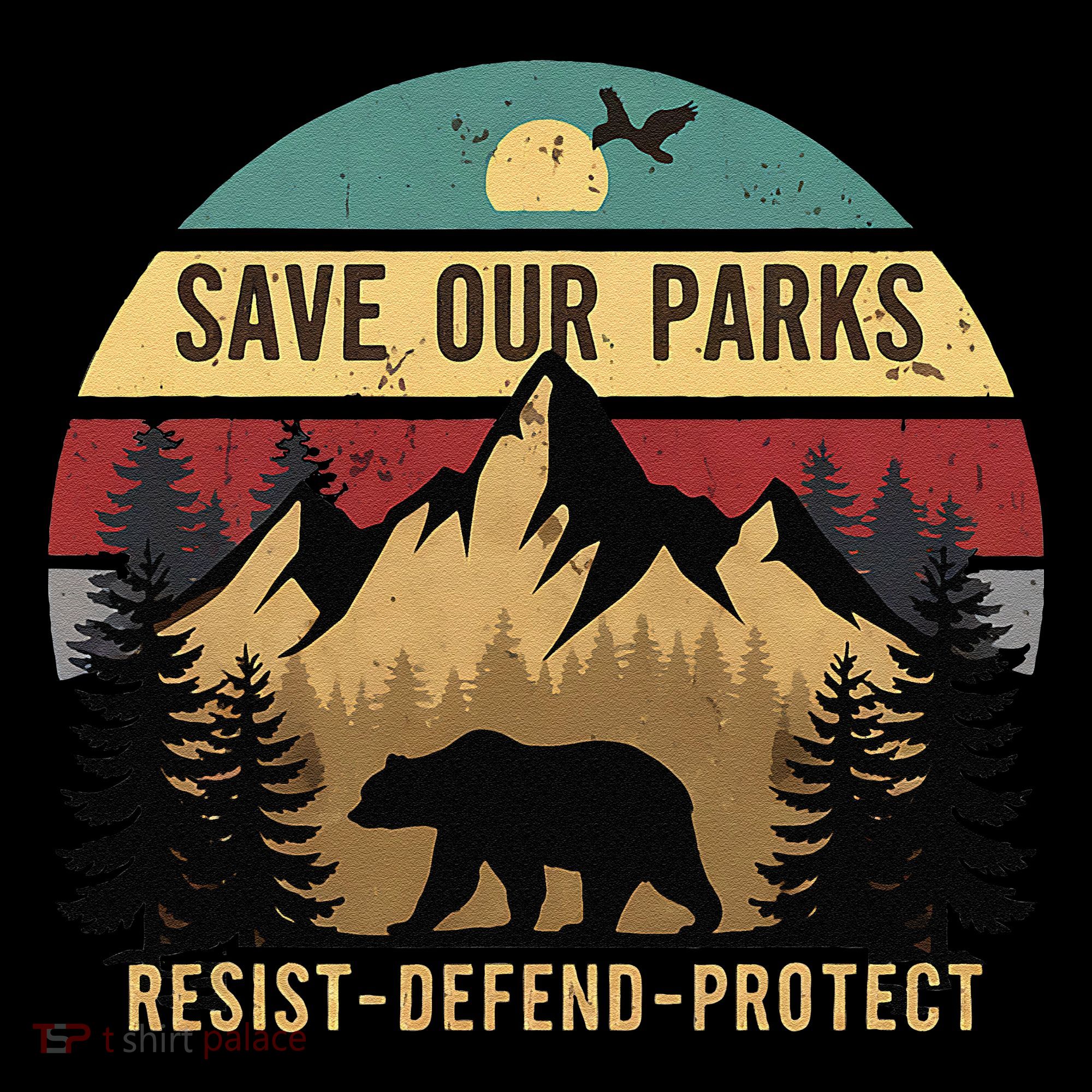 Save Our National Parks Parks Over Profits Bear Kids Sweatshirt