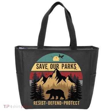 Save Our National Parks Parks Over Profits Bear Tote Bag