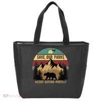 Save Our National Parks Parks Over Profits Bear Tote Bag thumb 0
