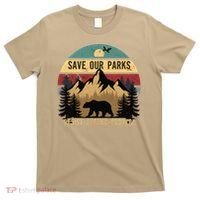 Save Our National Parks Parks Over Profits Bear T-Shirt thumb 0