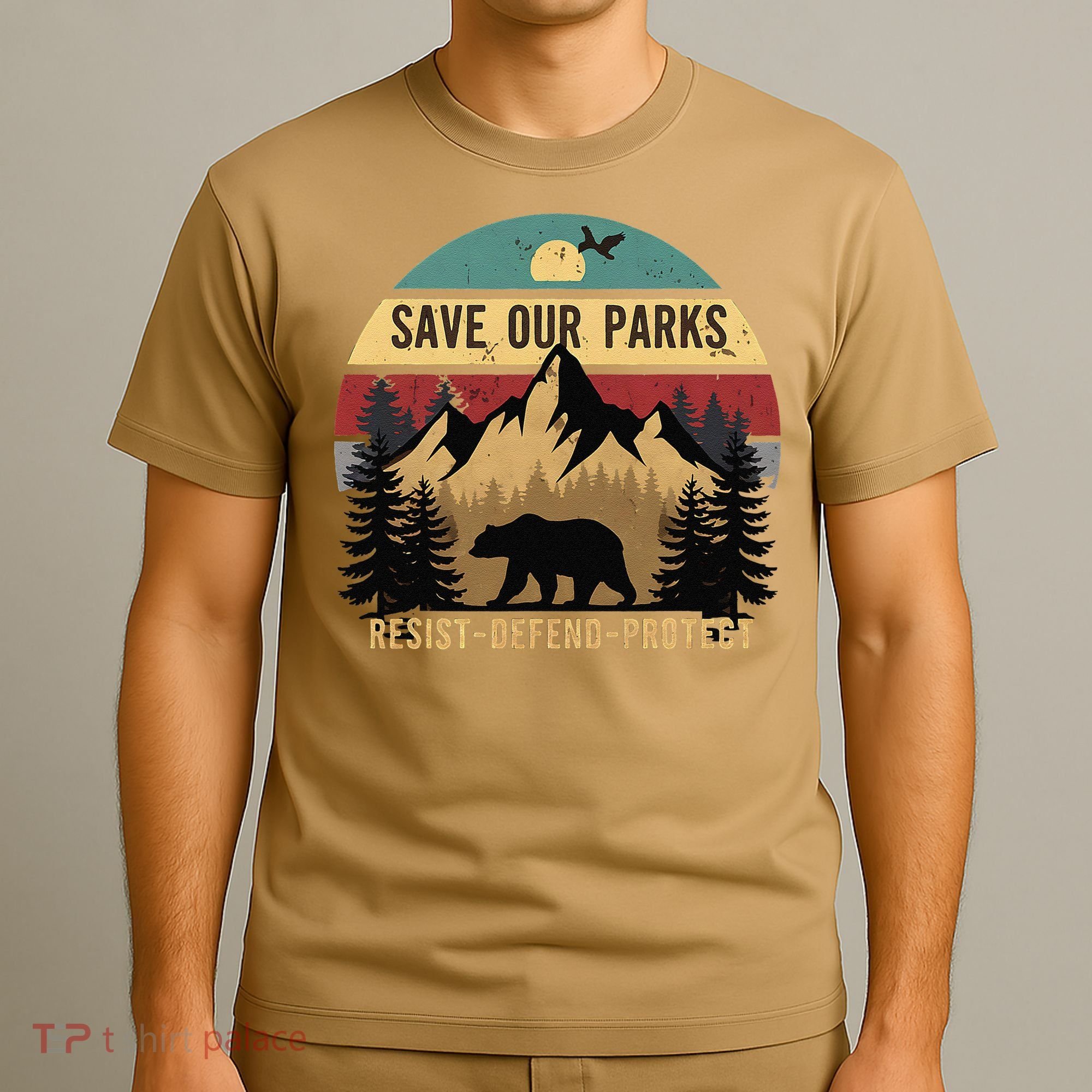 Save Our National Parks Parks Over Profits Bear T-Shirt