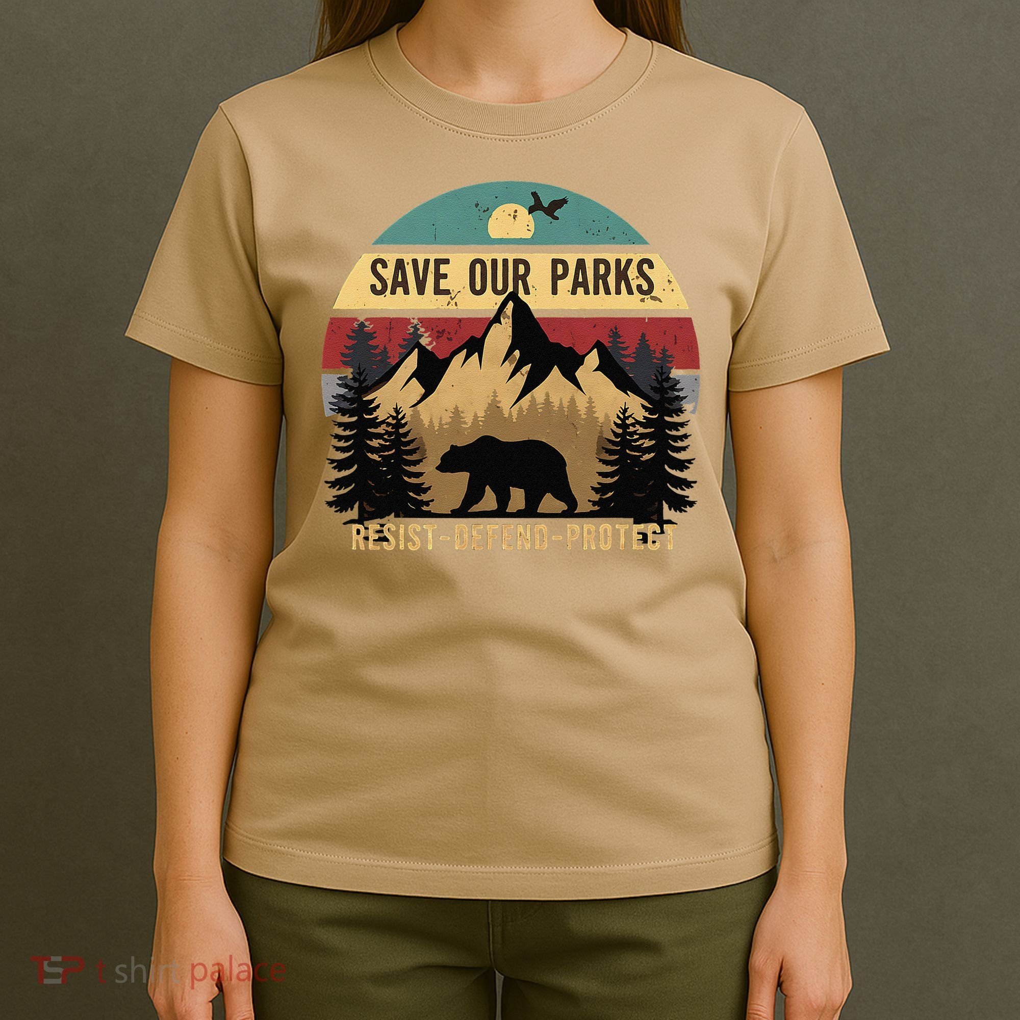 Save Our National Parks Parks Over Profits Bear T-Shirt