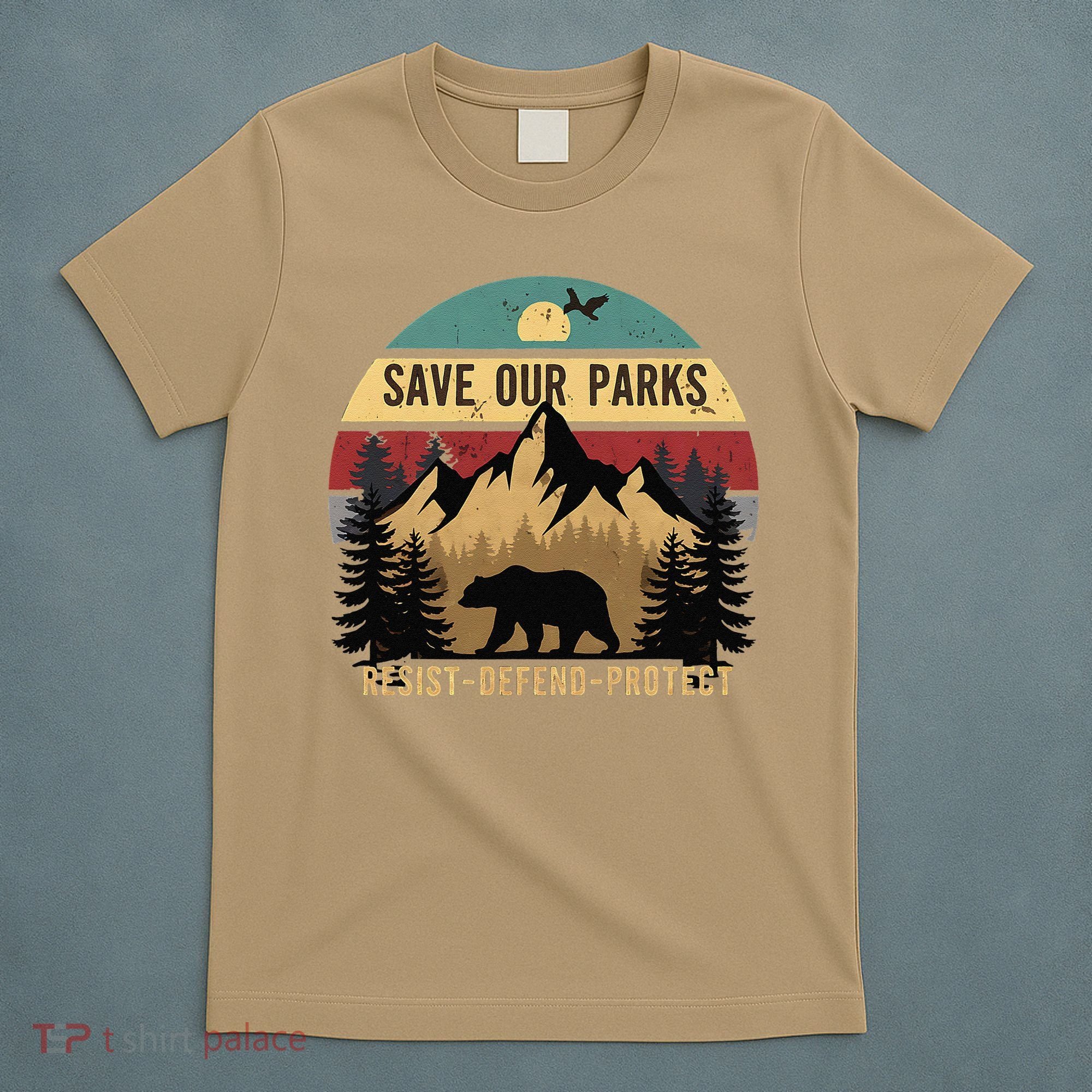 Save Our National Parks Parks Over Profits Bear T-Shirt