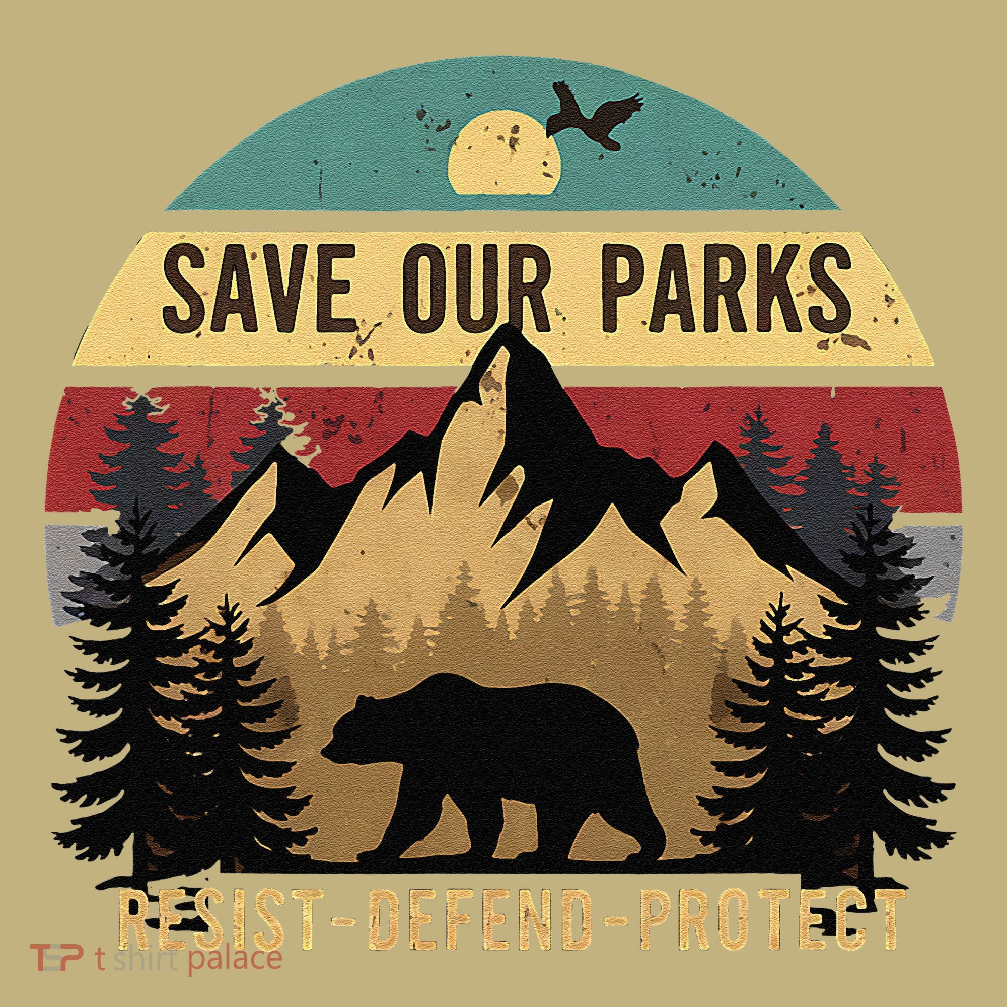 Save Our National Parks Parks Over Profits Bear Kids T-Shirt