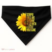 Scorpio October November Birthday Sunflower Queen Gift USA-Made Doggie Bandana thumb 0