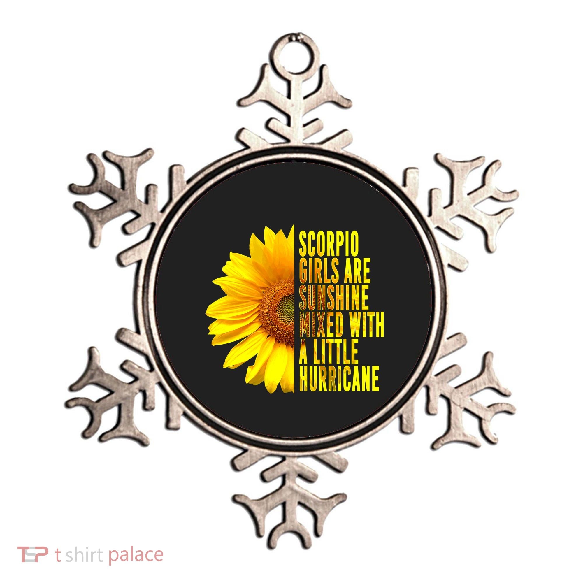 Scorpio October November Birthday Sunflower Queen Gift Ornament