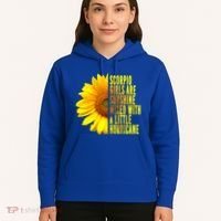 Scorpio October November Birthday Sunflower Queen Gift Hoodie thumb 5