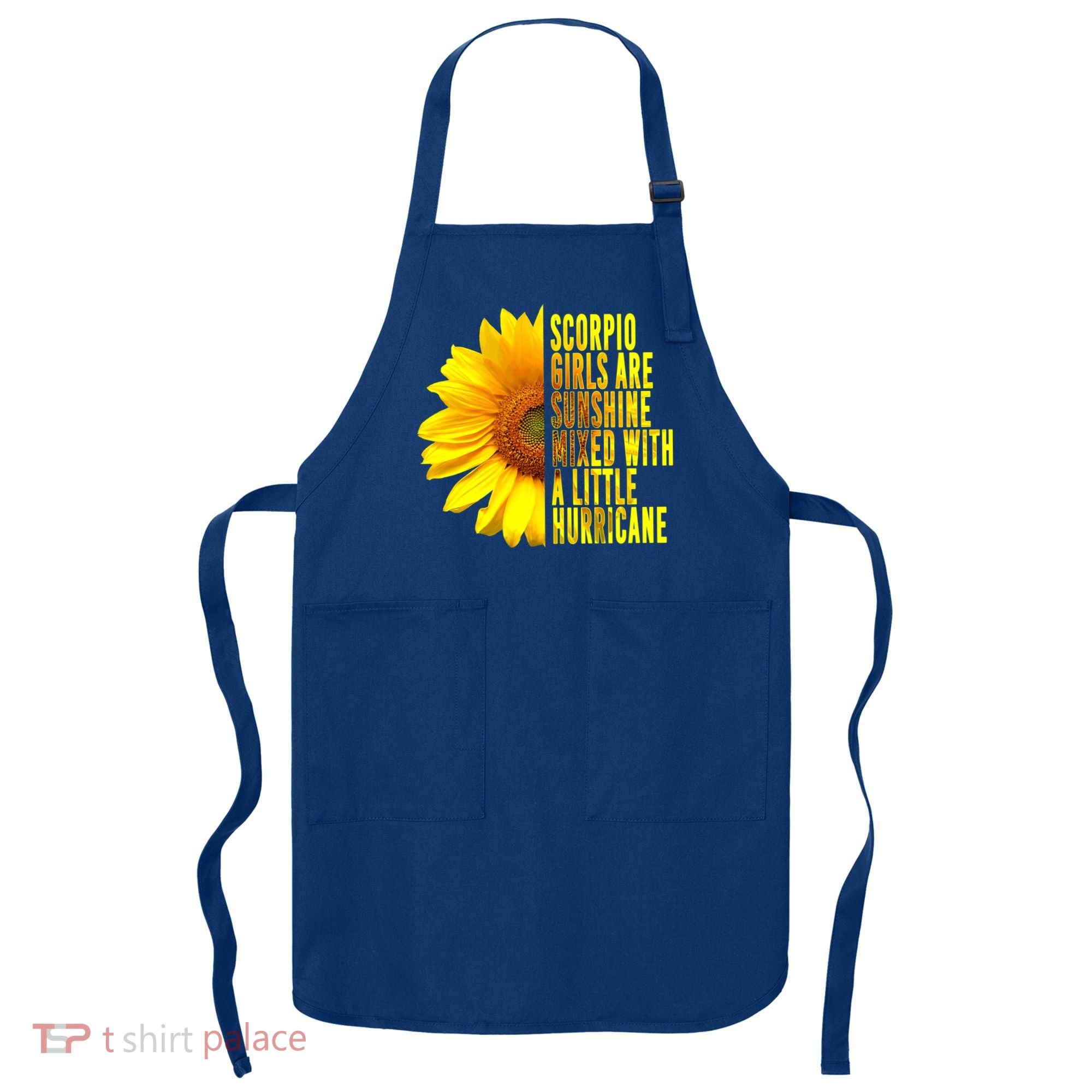 Scorpio October November Birthday Sunflower Queen Gift Apron