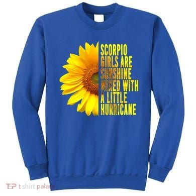 Scorpio October November Birthday Sunflower Queen Gift Sweatshirt
