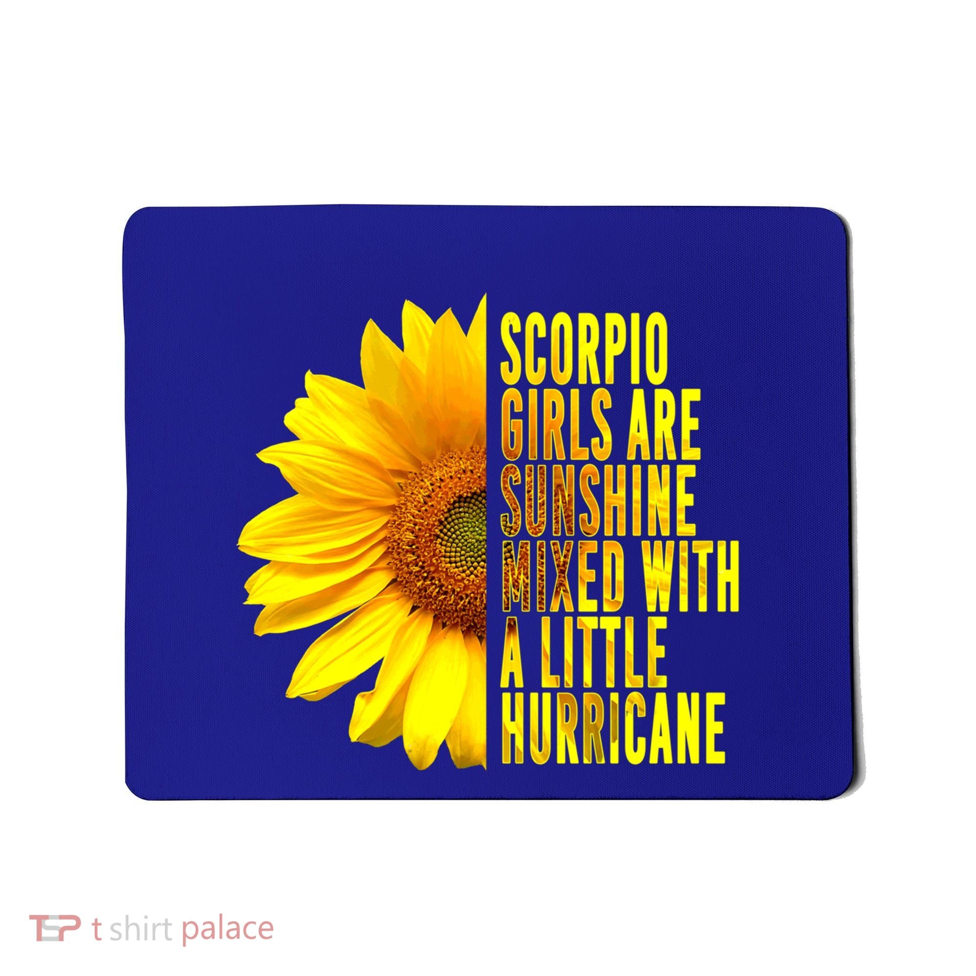 Scorpio October November Birthday Sunflower Queen Gift Mousepad