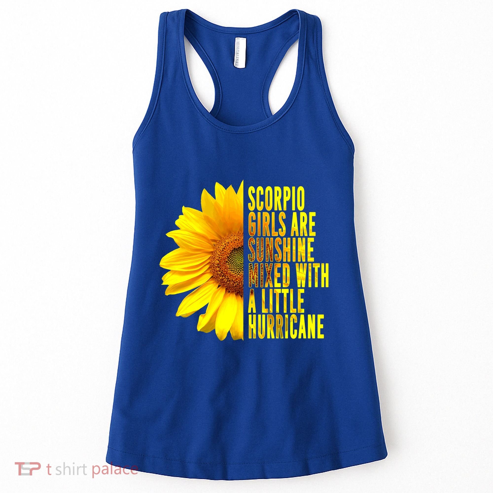Scorpio October November Birthday Sunflower Queen Gift Women's Tank Top