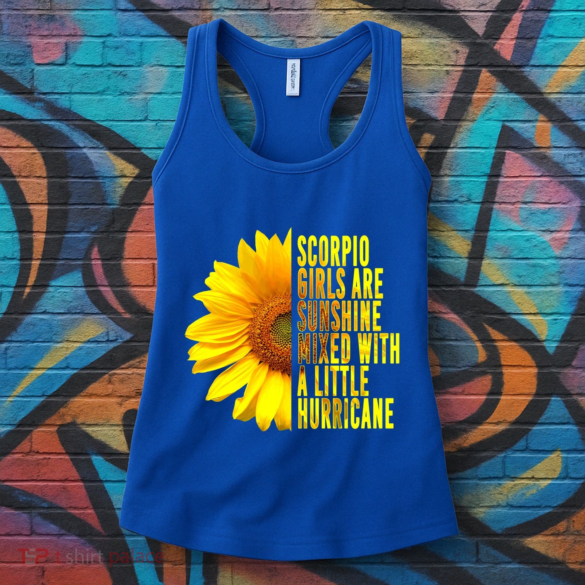 Scorpio October November Birthday Sunflower Queen Gift Women's Tank Top