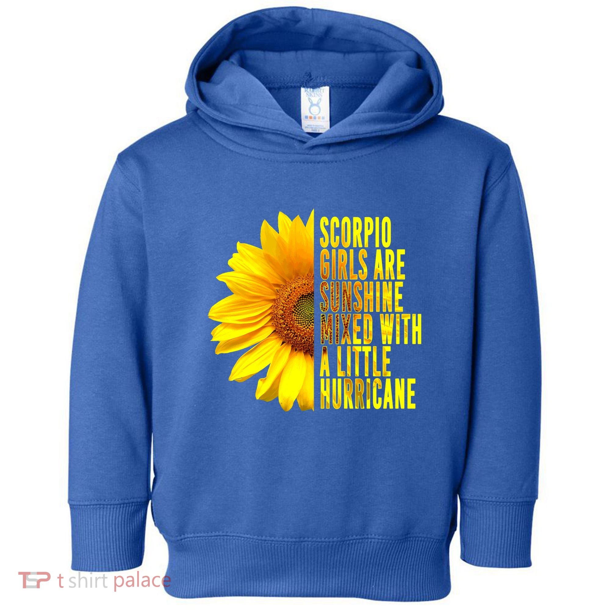 Scorpio October November Birthday Sunflower Queen Gift Toddler Hoodie