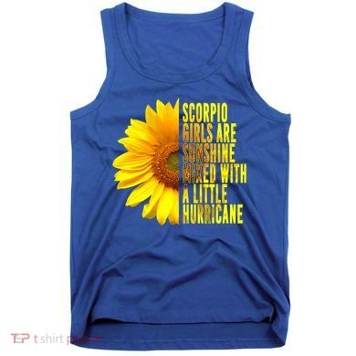 Scorpio October November Birthday Sunflower Queen Gift Tank Top