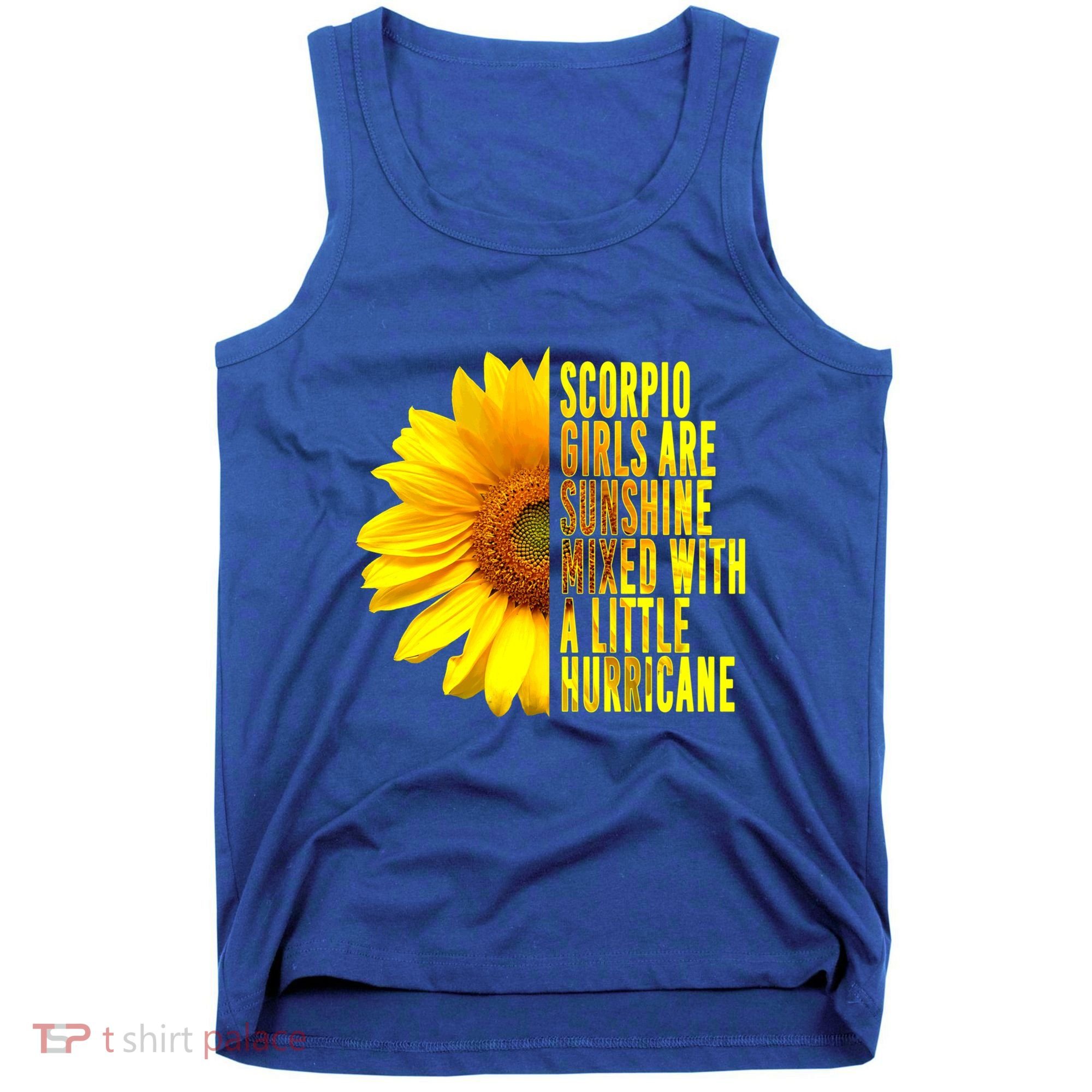 Scorpio October November Birthday Sunflower Queen Gift Tank Top