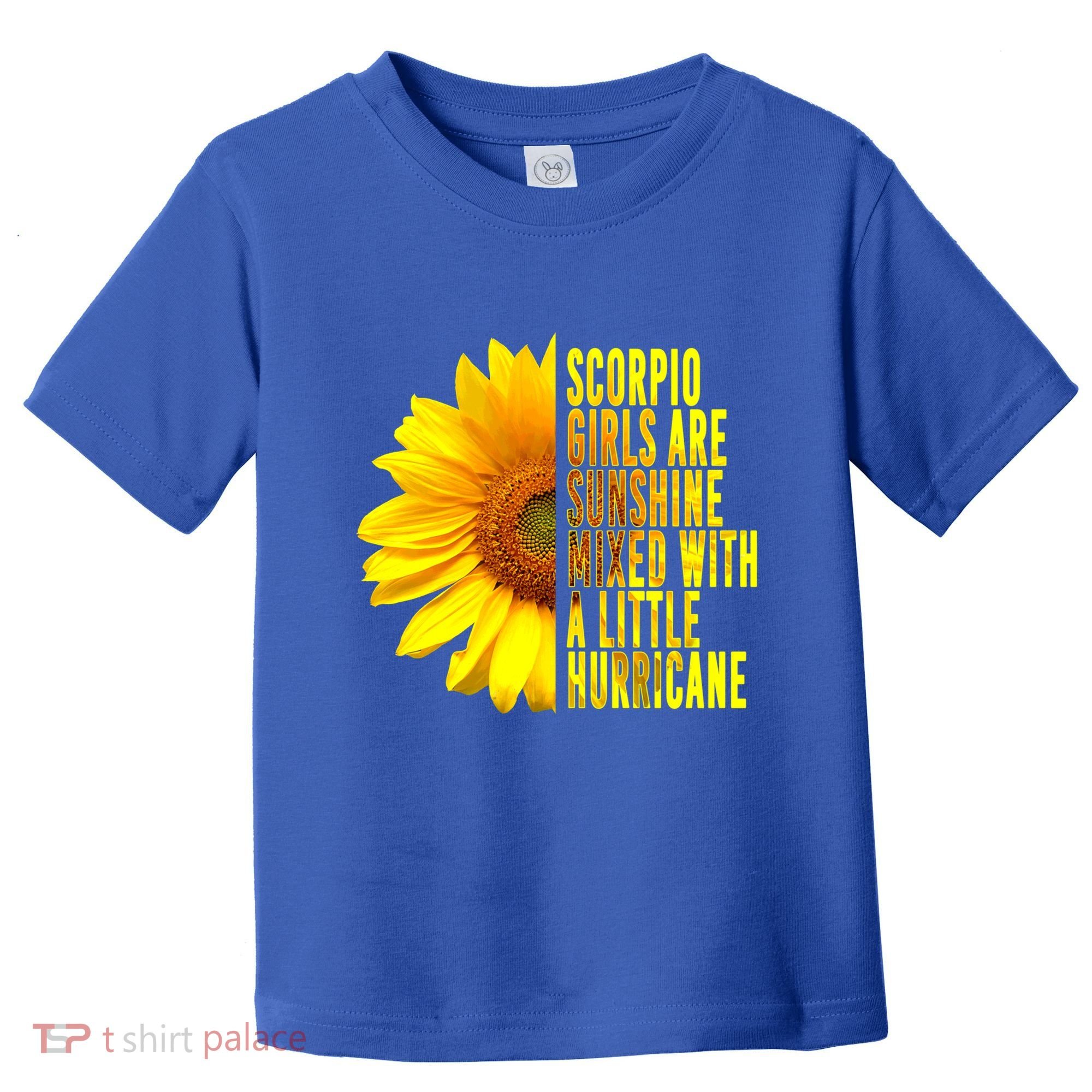 Scorpio October November Birthday Sunflower Queen Gift Toddler T-Shirt