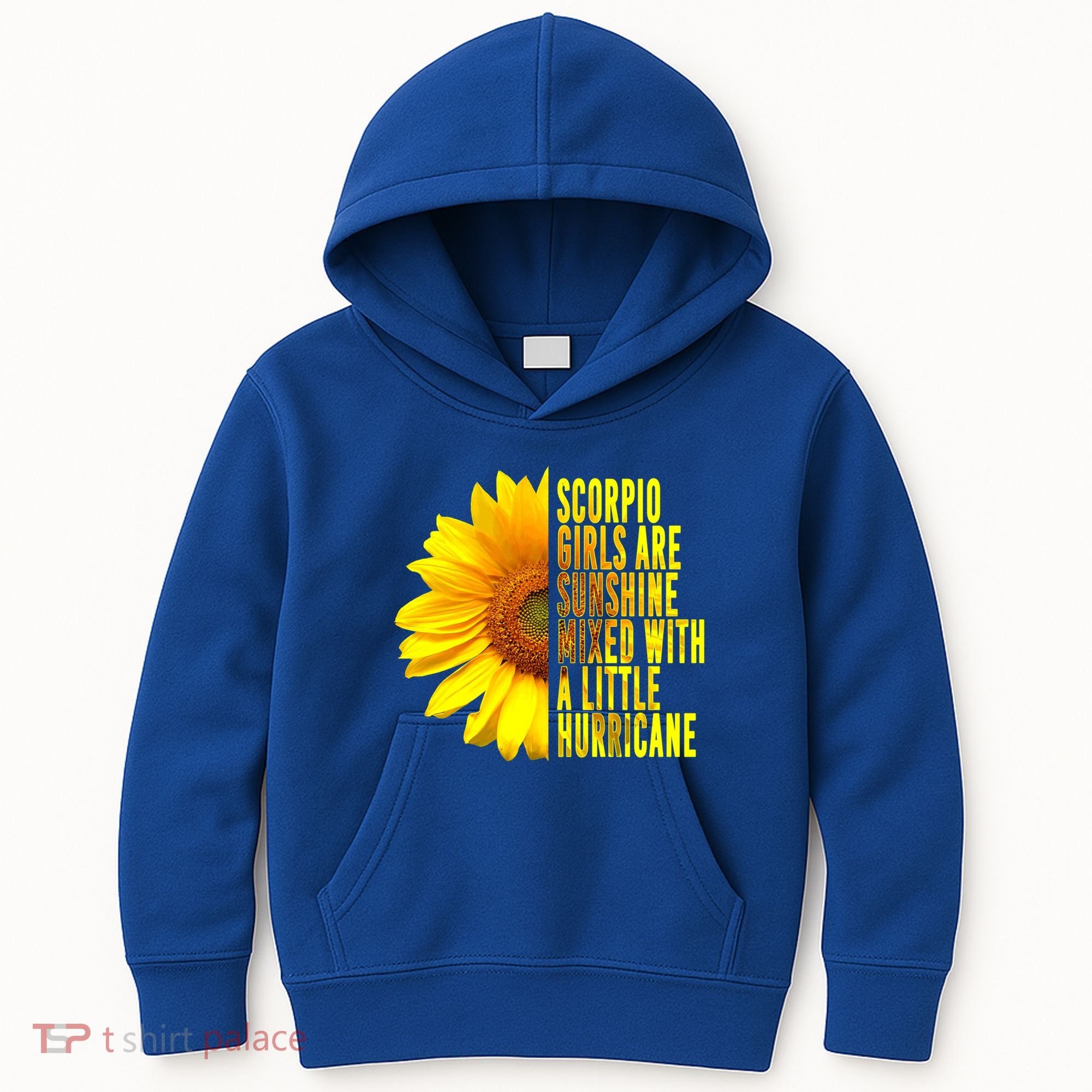 Scorpio October November Birthday Sunflower Queen Gift Kids Hoodie