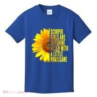 Scorpio October November Birthday Sunflower Queen Gift Kids T-Shirt thumb 0