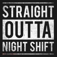 Straight Outta Night Shift Nurse Gift Doggie Tank thumb 4