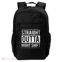 Straight Outta Night Shift Nurse Gift Backpack thumb 0
