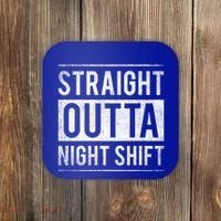 Straight Outta Night Shift Nurse Gift Coaster thumb 0