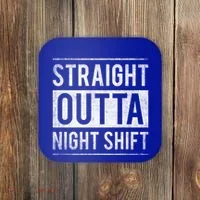 Straight Outta Night Shift Nurse Gift Coaster thumb 0