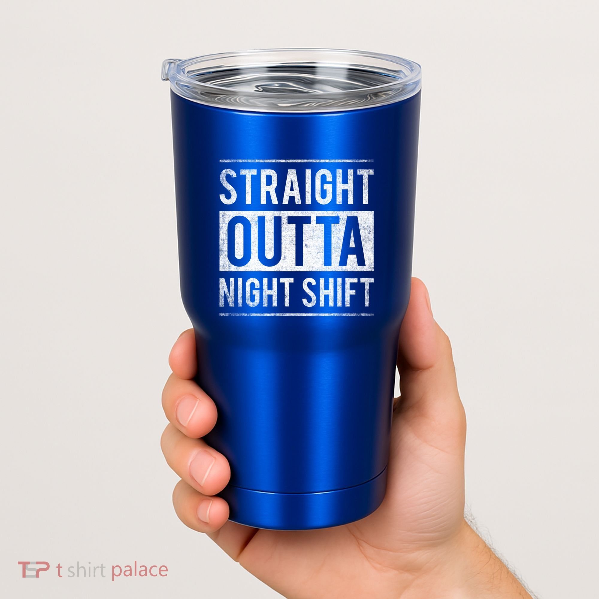 Straight Outta Night Shift Nurse Gift Tumbler