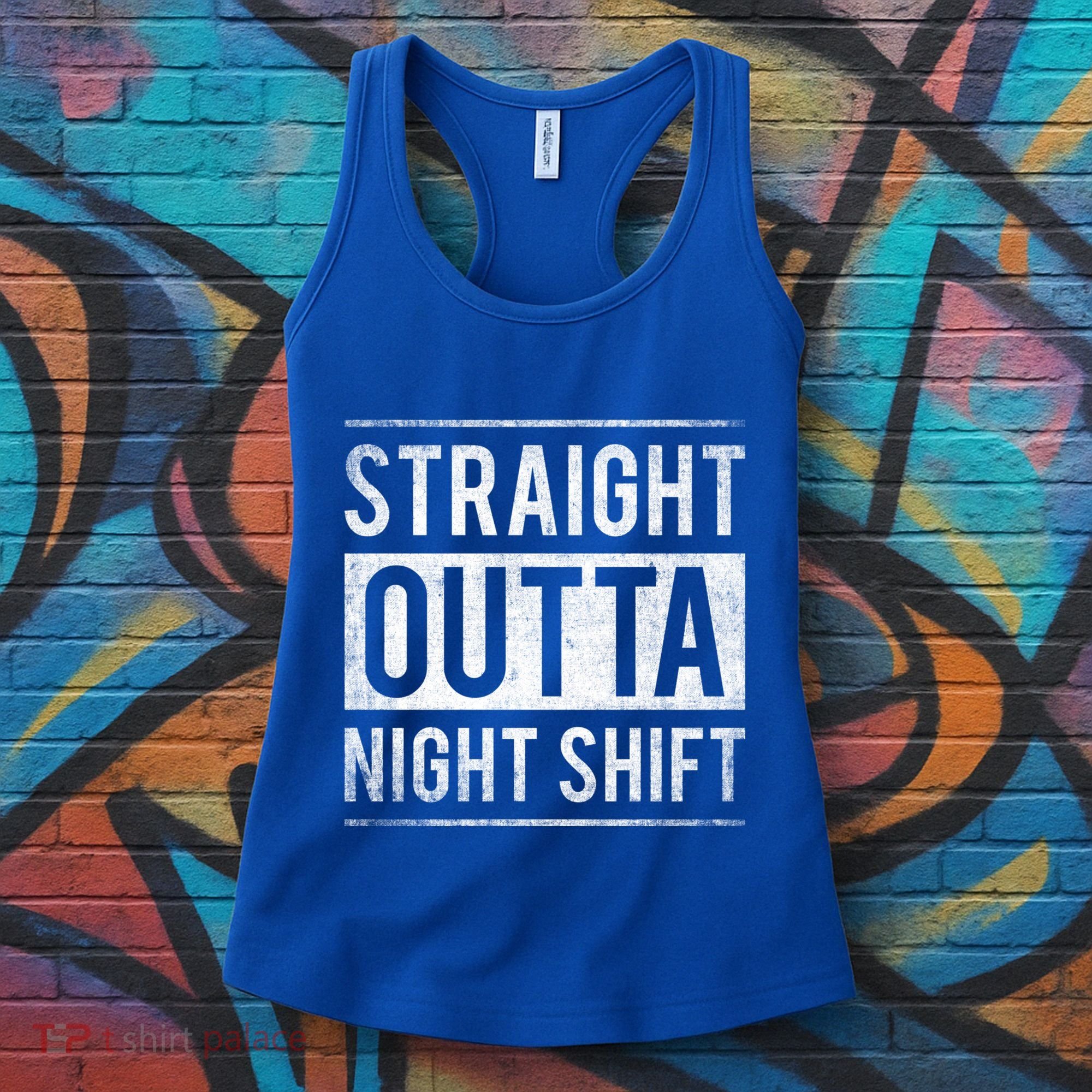 Straight Outta Night Shift Nurse Gift Women's Tank Top