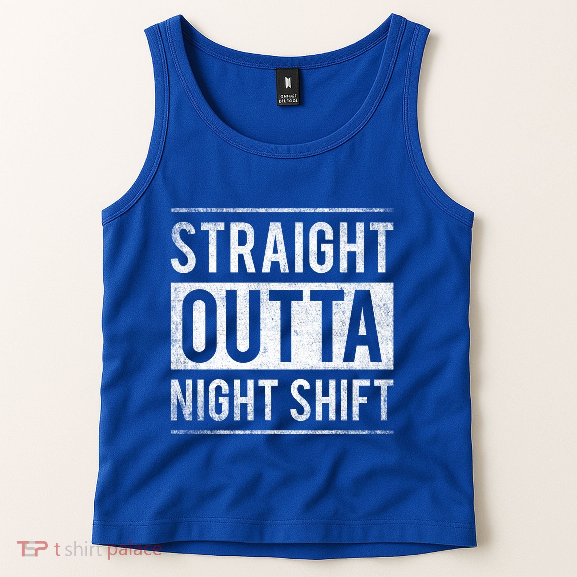 Straight Outta Night Shift Nurse Gift Tank Top
