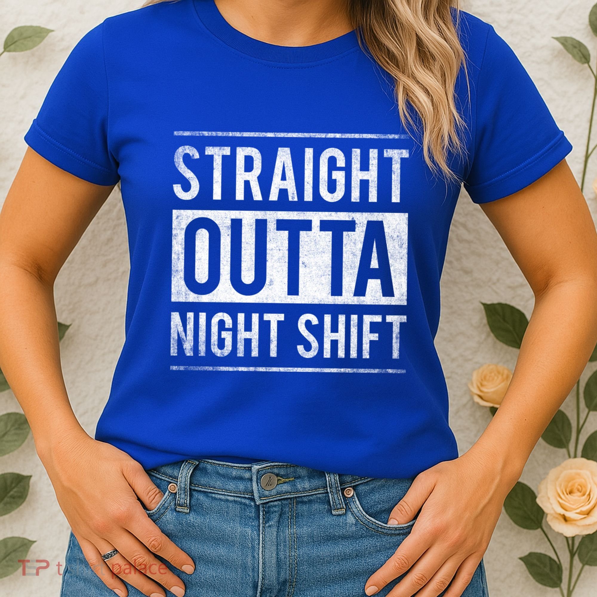 Straight Outta Night Shift Nurse Gift Women's T-Shirt