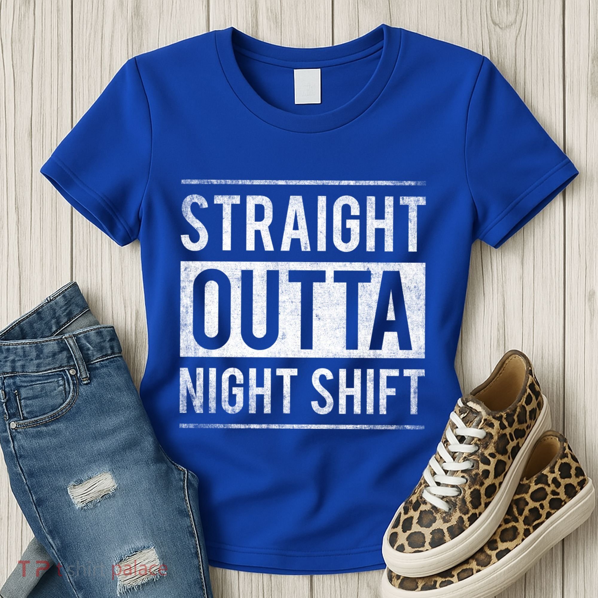 Straight Outta Night Shift Nurse Gift Women's T-Shirt