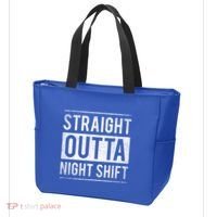 Straight Outta Night Shift Nurse Gift Tote Bag thumb 3