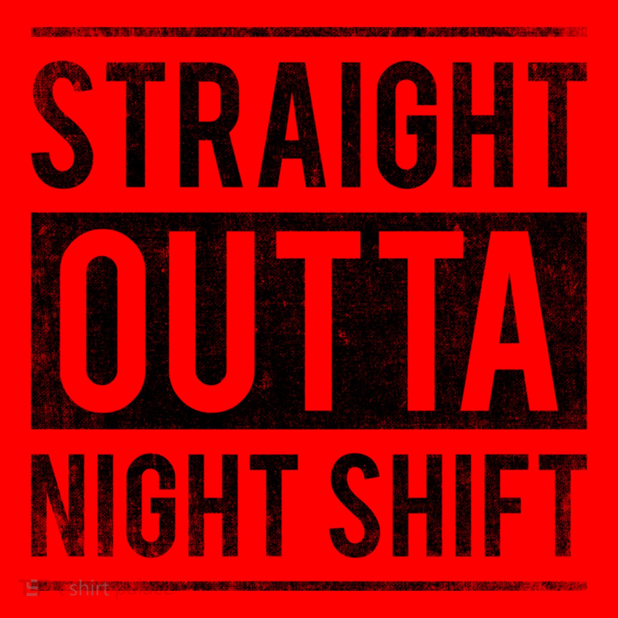Straight Outta Night Shift Nurse Gift Santa Hat