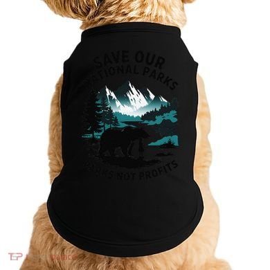 Save Our National Parks Mountain Grizzly Bear Doggie Tank