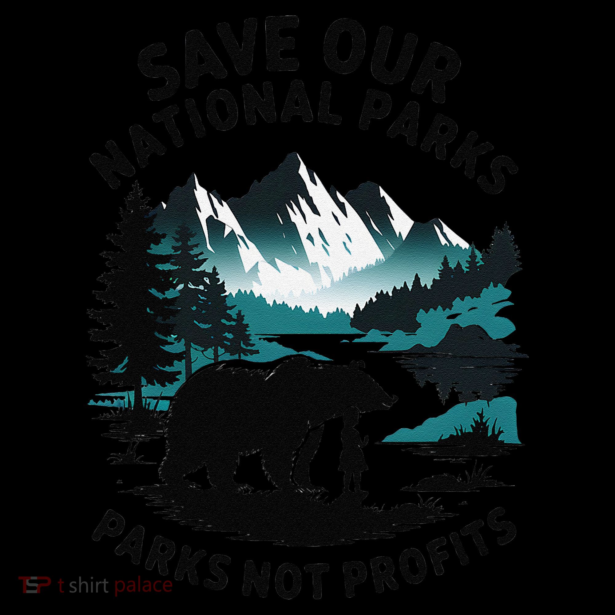 Save Our National Parks Mountain Grizzly Bear Women's Hoodie