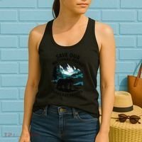 Save Our National Parks Mountain Grizzly Bear Women's Tank Top thumb 2