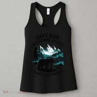 Save Our National Parks Mountain Grizzly Bear Women's Tank Top thumb 3