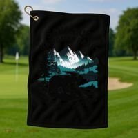 Save Our National Parks Mountain Grizzly Bear Golf Towel thumb 1