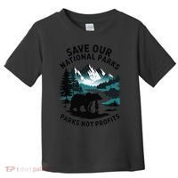 Save Our National Parks Mountain Grizzly Bear Toddler T-Shirt thumb 0
