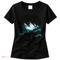 Save Our National Parks Mountain Grizzly Bear Women's T-Shirt thumb 0
